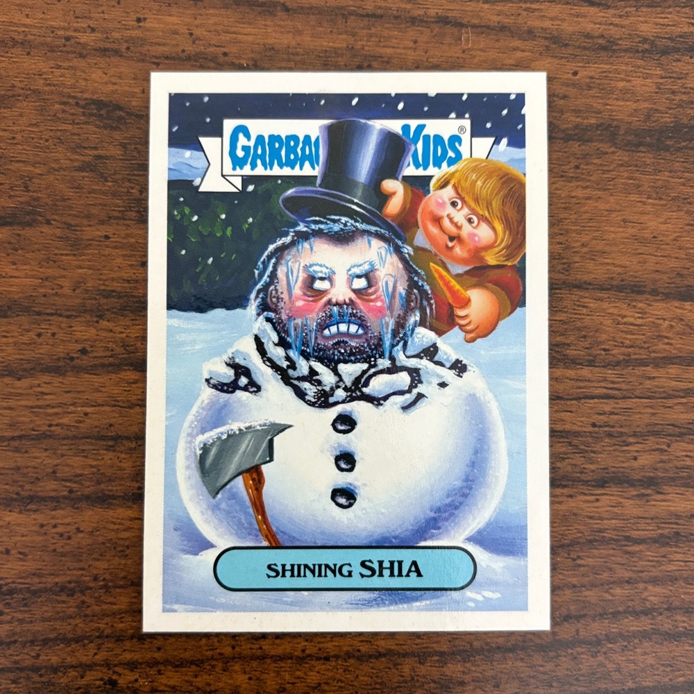 Shining Shia - Garbage Pail Kids Trading Card - 80’s Horror